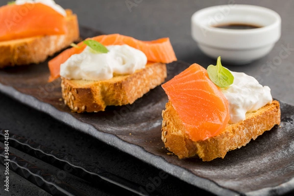 Obraz Crostino di Salmone