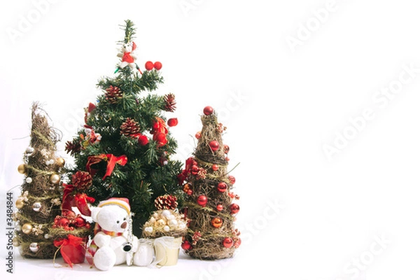 Fototapeta christmas decoration isolated