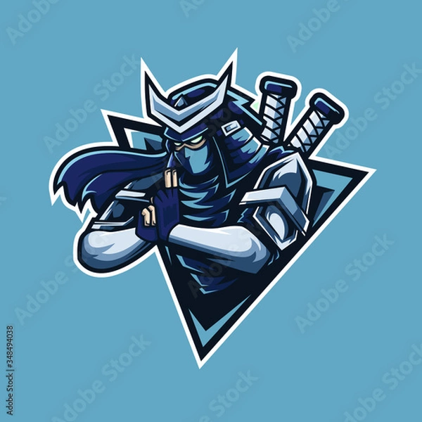 Obraz Ninja Warior Illustration Logo