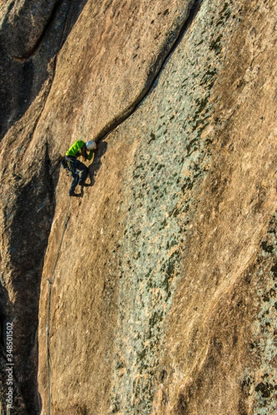 Obraz Trad climbing in la pedriza, España