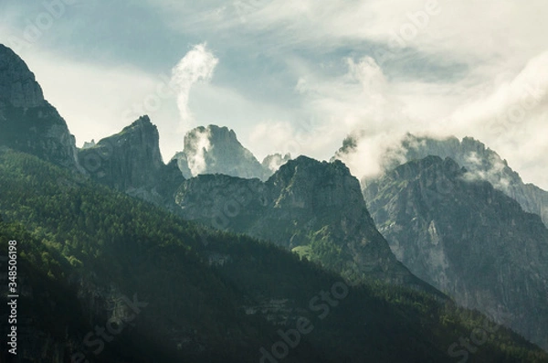 Obraz Mountains & clouds