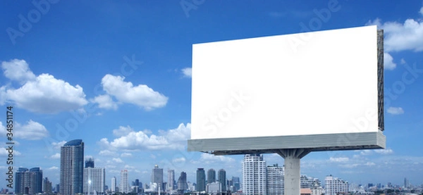 Fototapeta Blank billboard