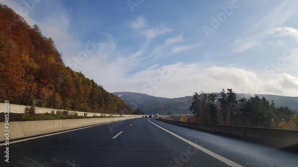 Obraz A7 Autobahn Deutschland