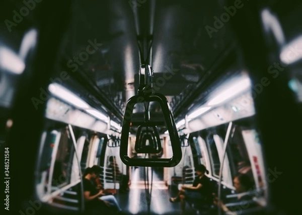 Fototapeta on the train