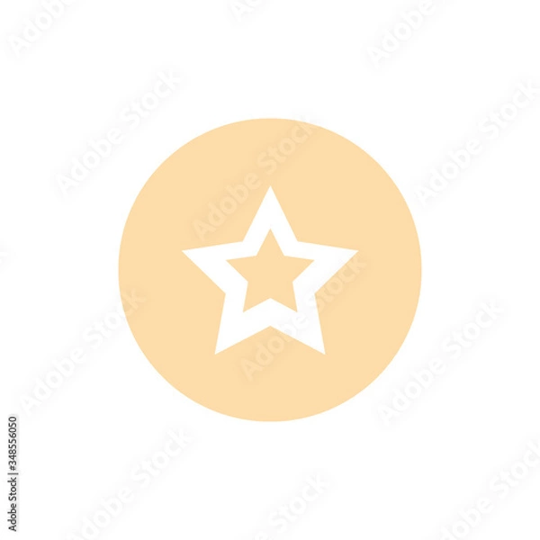 Obraz star icon for web design. vector illustrations