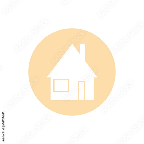 Obraz home icon for web design. vector illustrations
