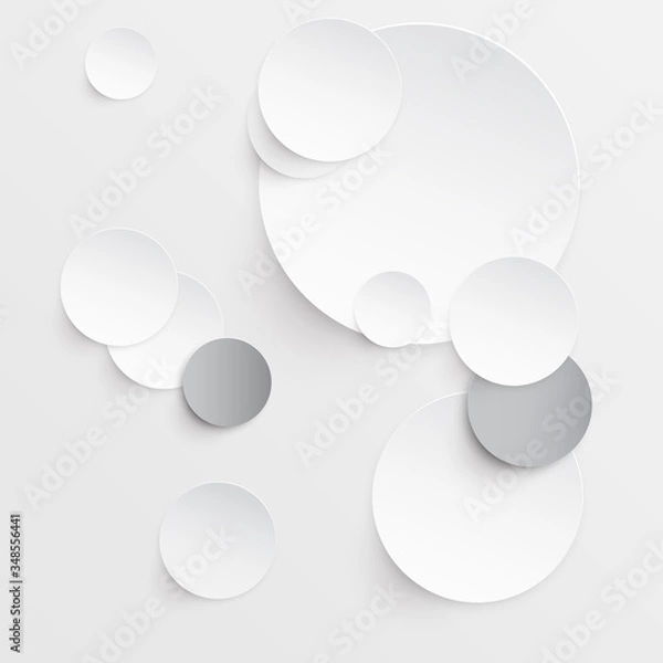 Obraz Abstract modern circle graphic elements vector background. Composition with geometric shape