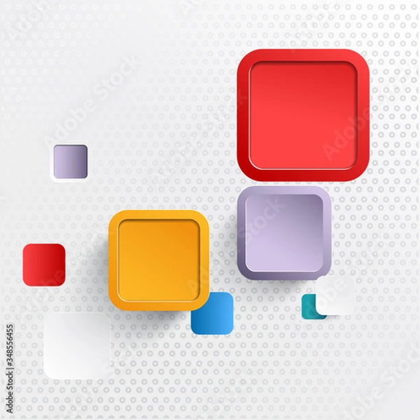 Obraz Abstract modern graphic elements vector background. Composition with geometric shape