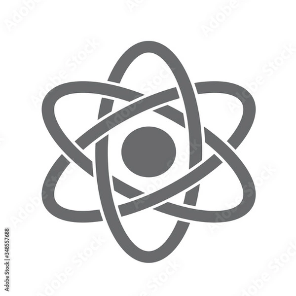 Obraz Atom icon vector or symbols.