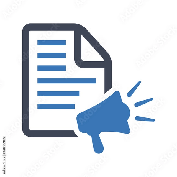 Fototapeta Press release icon