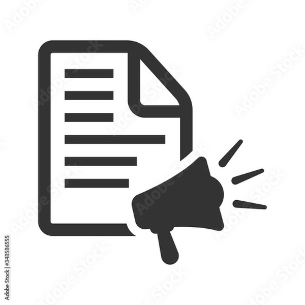 Fototapeta Press release icon