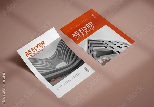 Obraz Realistic A5 Flyer Mockup