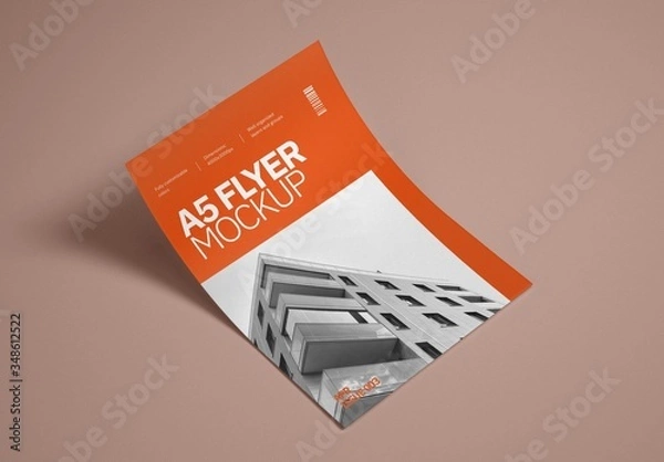 Obraz Realistic A5 Flyer Mockup