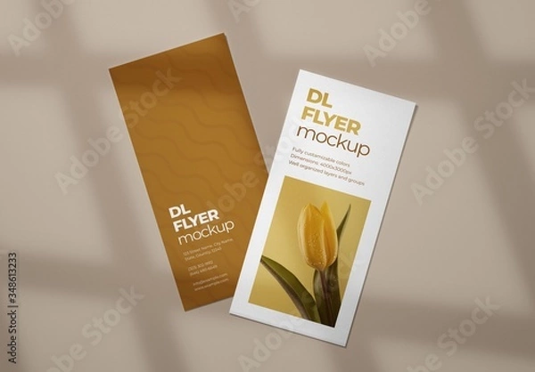 Obraz Realistic DL Flyer Mockup