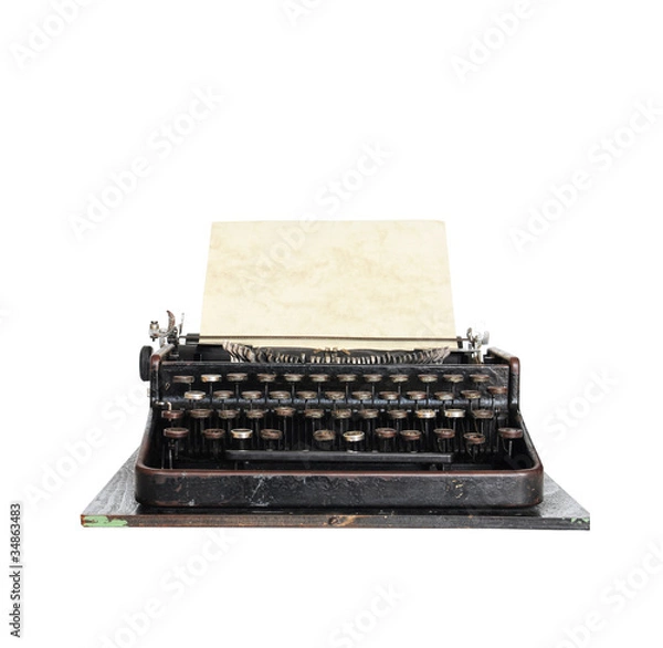 Obraz Vintage typewriter isolated