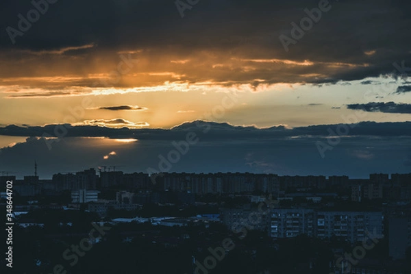 Obraz sunset over Krasnodar