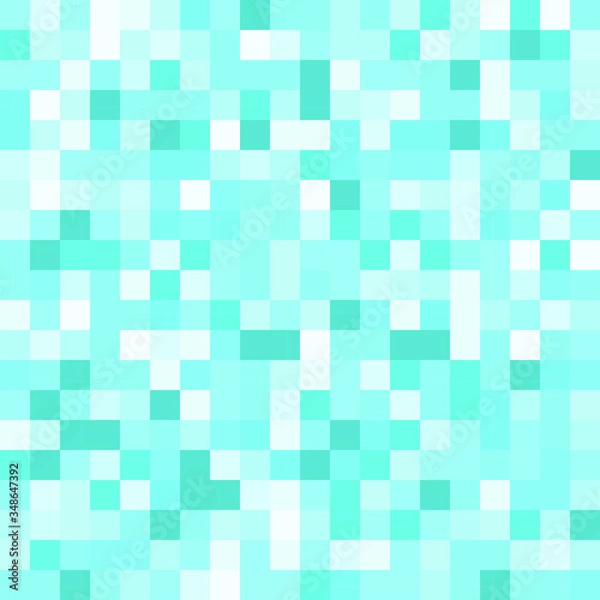 Obraz Blue template, modern geometrical background. Geometric pattern in square style.