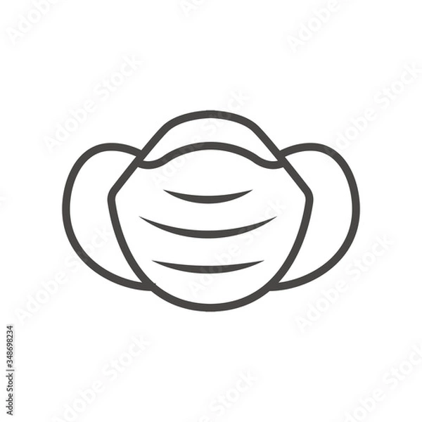 Obraz Sanitation and protection facemask ppe icon set w respiratory face masks