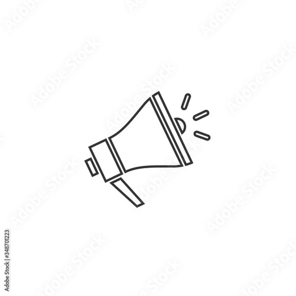 Obraz mega phone icon vector illustration design