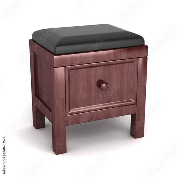 Fototapeta Bath Bench 3D Rendering Illustration