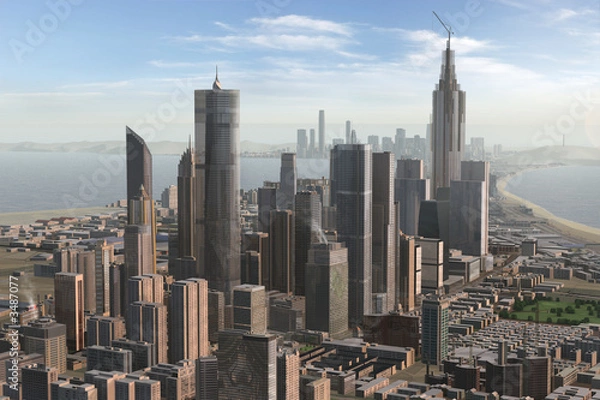 Obraz imaginary city 47