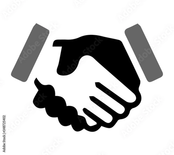 Obraz handshake icon vector illustration