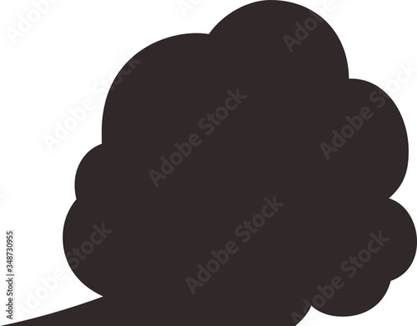 Fototapeta Cute Cartoon Cloudy clouds Speech bubble