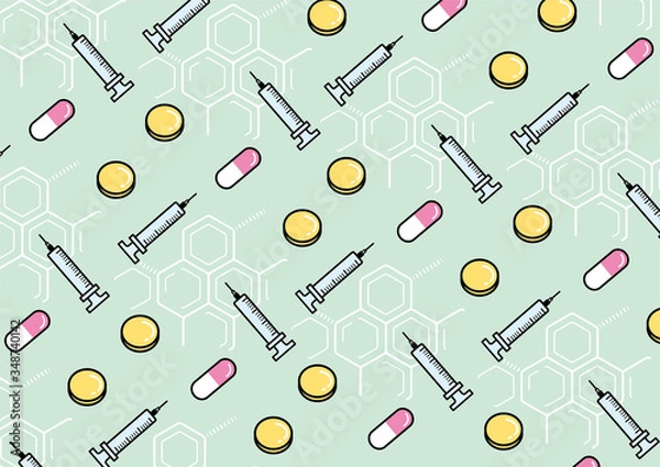 Fototapeta 薬イメージの背景