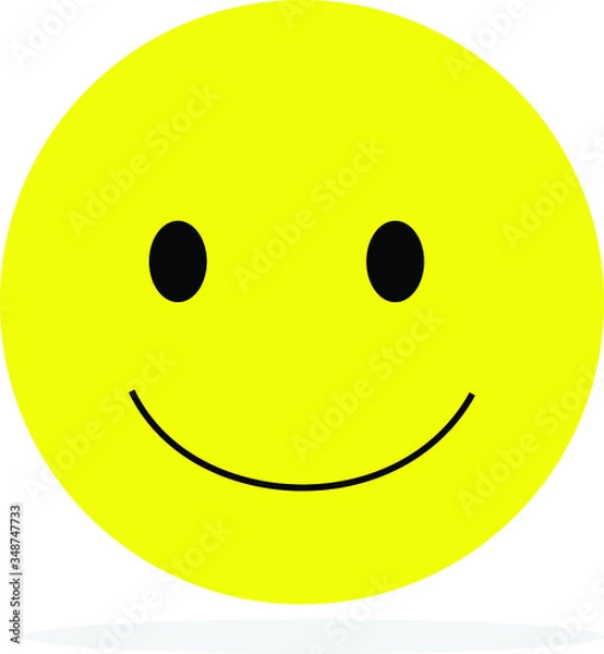 Obraz Smile yellow face happy symbol 