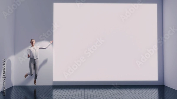 Fototapeta Office Worker Presentation Title