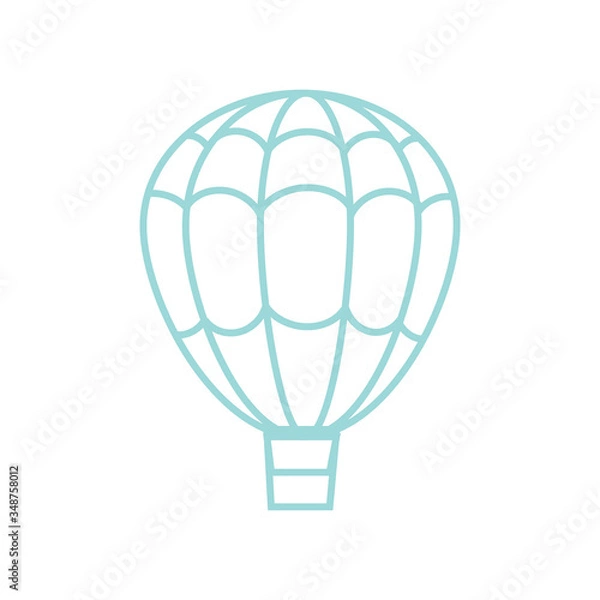 Obraz air balloon isolated on white