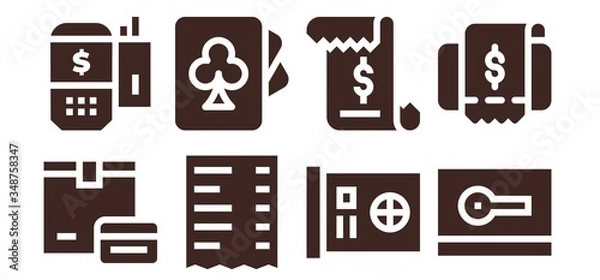 Fototapeta paying icon set