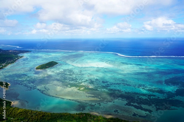 Fototapeta view from the top of the mountain