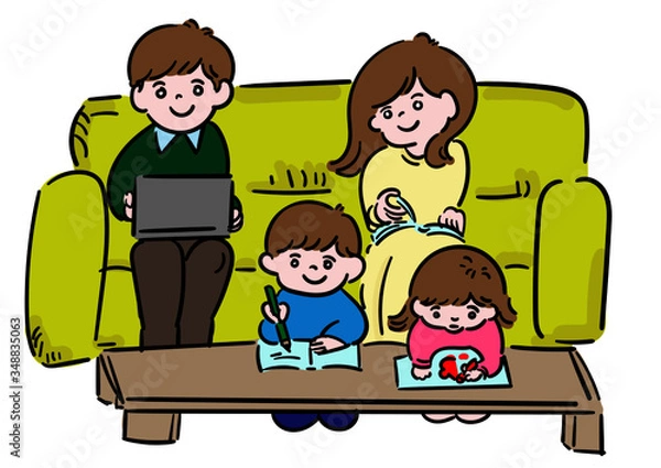 Obraz ステイホーム＿家族