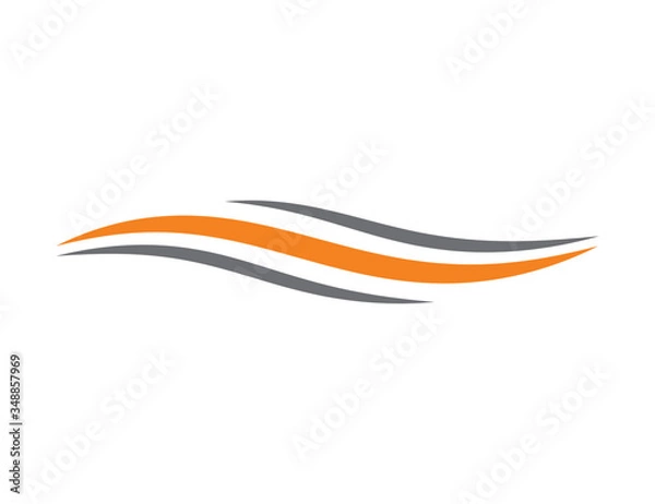 Obraz Abstract Swoosh Logo Design Template