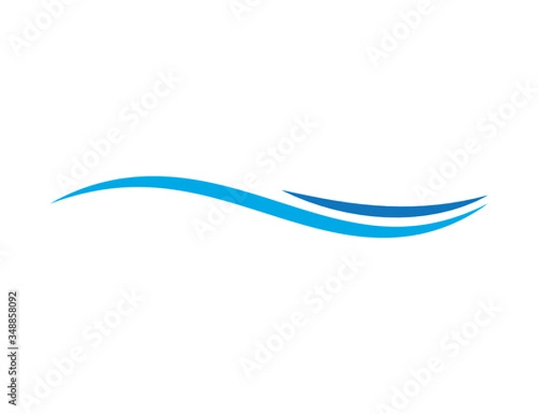 Obraz Abstract Swoosh Logo Design Template