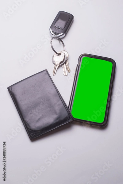 Fototapeta Important accessory and  items used for daily activities