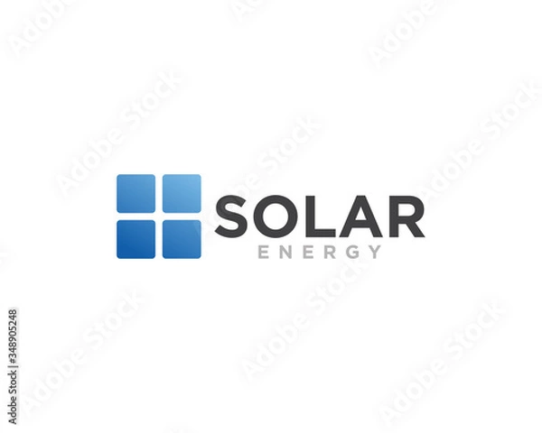 Obraz Solar Energy Logo Design Vector Illustration
