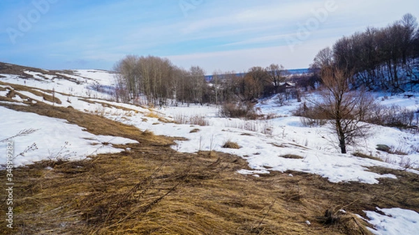 Obraz winter landscape with snow