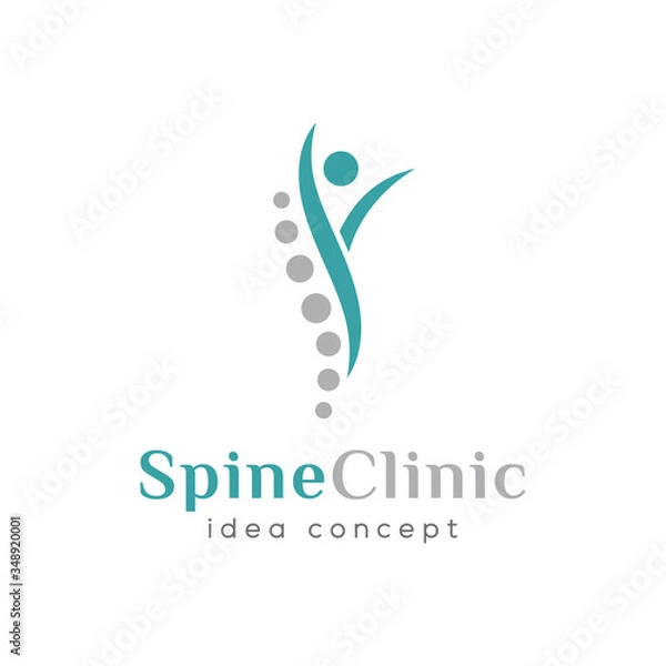 Obraz Spine Clinic, Chiropractic, Concept Logo Design Template