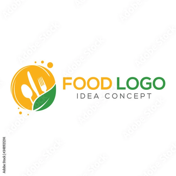 Obraz Food Concept Logo Design Template