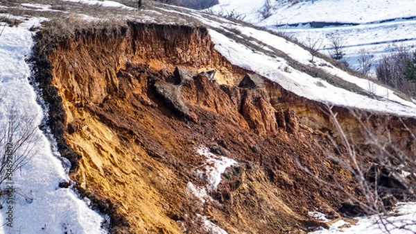 Obraz sand hills cliffs winter landscape