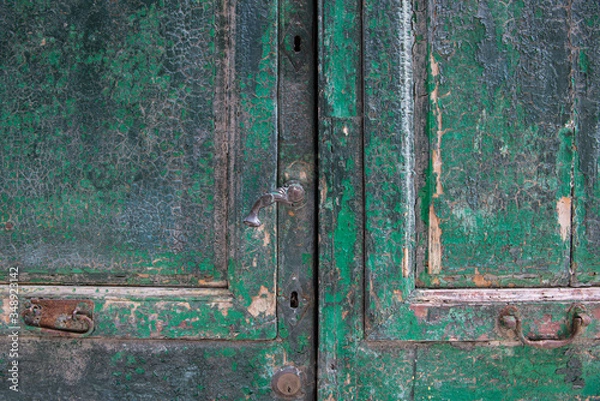 Obraz old wooden door