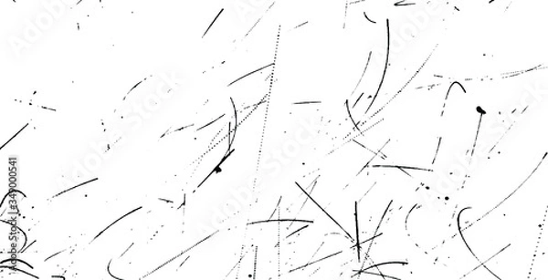 Fototapeta Scratched Grunge Urban Background Texture Vector. Dust Overlay Distress Grainy Grungy Effect. Distressed Backdrop Vector Illustration. Isolated Black on White Background. EPS 10.