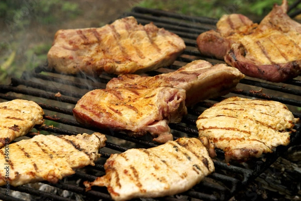 Fototapeta grill steak