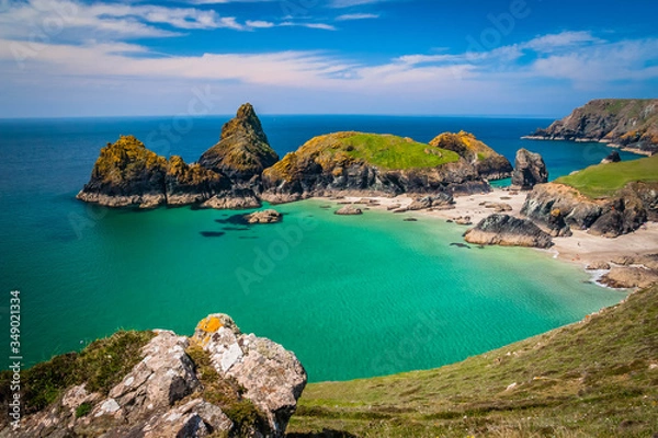 Obraz Famous Kynance cove in Cornwall, UK