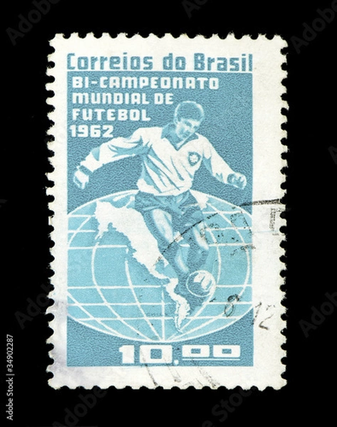 Fototapeta Selo postal Brasil