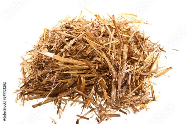 Obraz straw isolated on white background