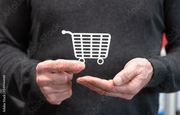 Fototapeta Concept of secure purchase
