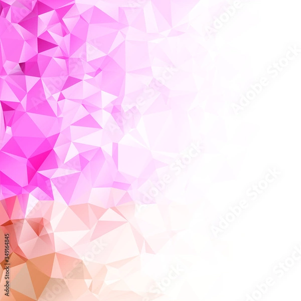 Obraz Pink Grid Mosaic Background, Creative Design Templates